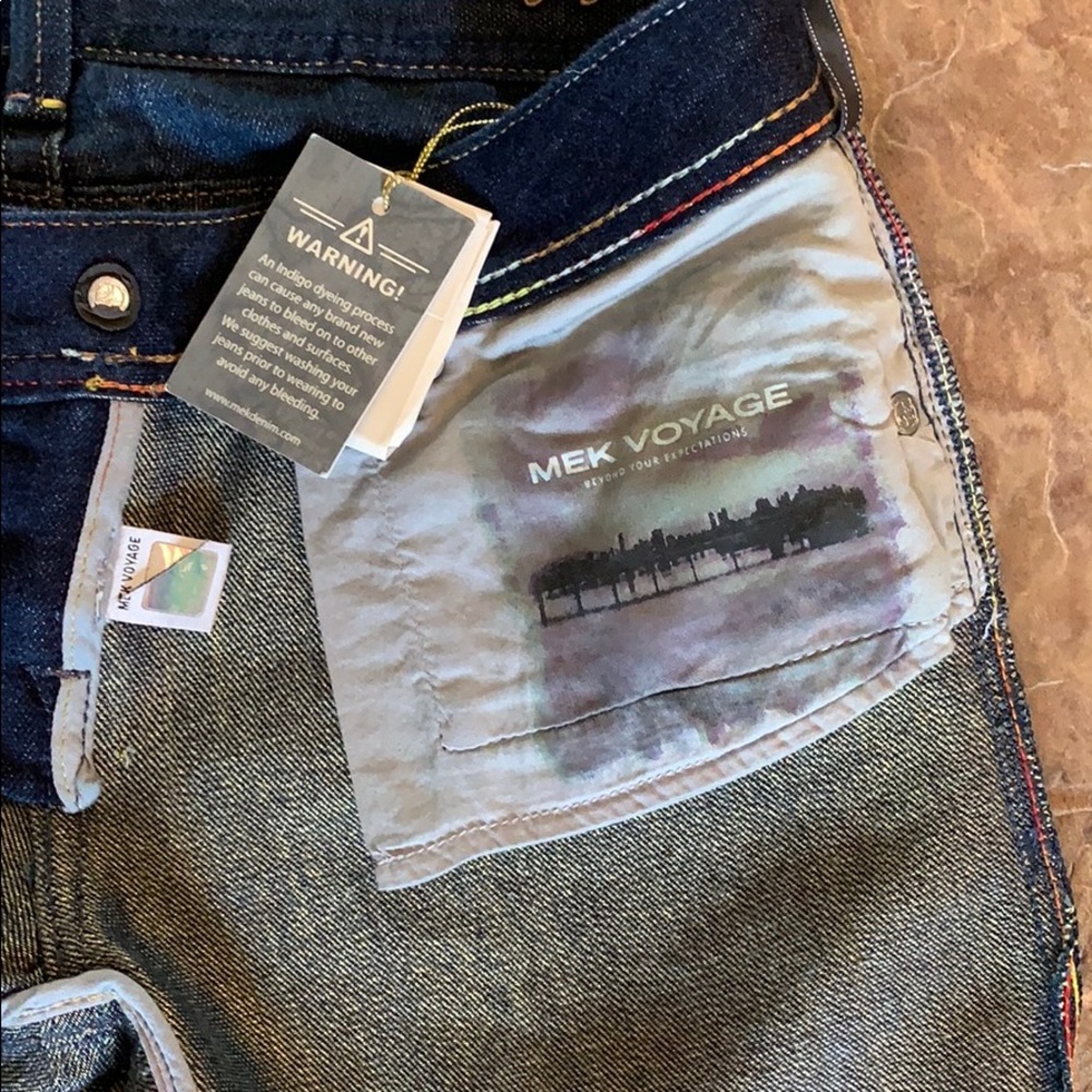 MEK Denim Voyage Collection NWT size 26/34 - Picture 4 of 5